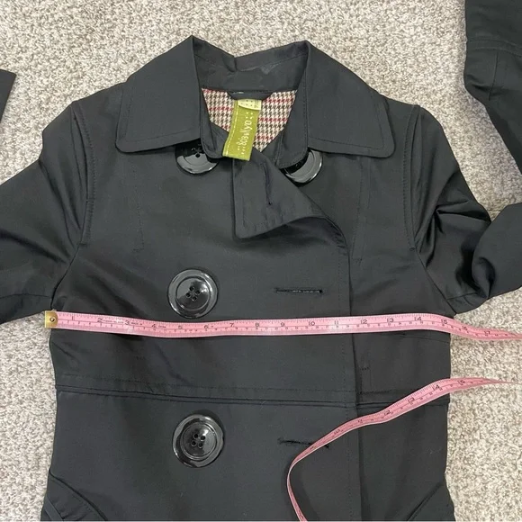 Soia & Kyo Black and Red Houndstooth Lined Coat - Picture 10 of 13